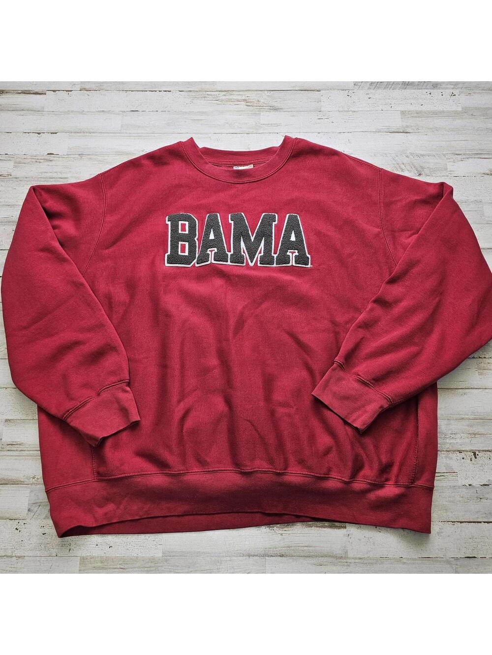 Alabama Crimson Tide BAMA Sweatshirt Adult 3X Pro Weave MV Sport College FB Red